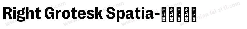 Right Grotesk Spatia字体转换